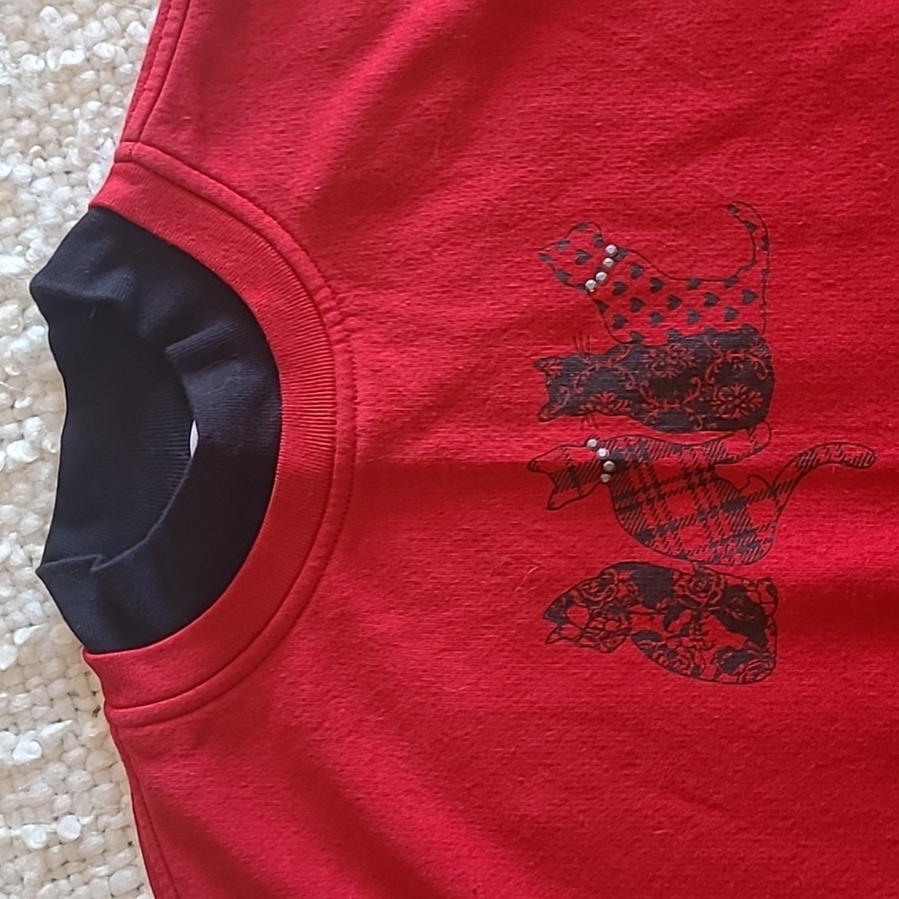Vintage Northern Reflection Double Collar Cat Sweater